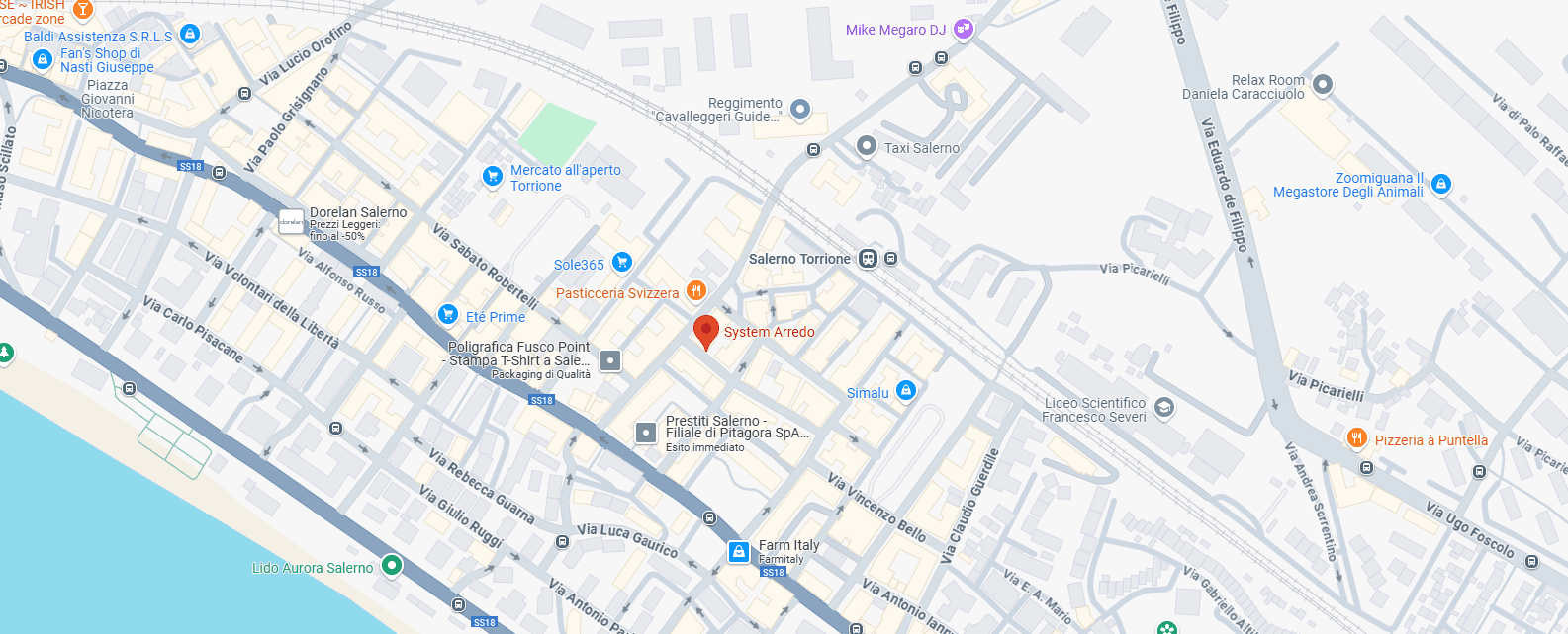 mappa negozio